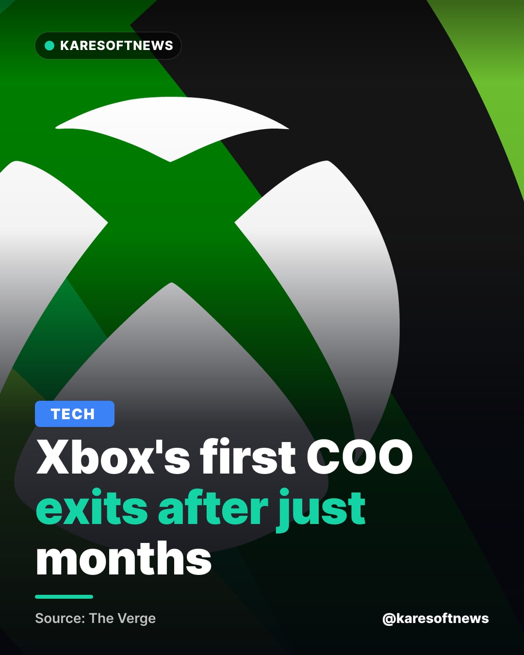 Xbox's first COO exits after just months