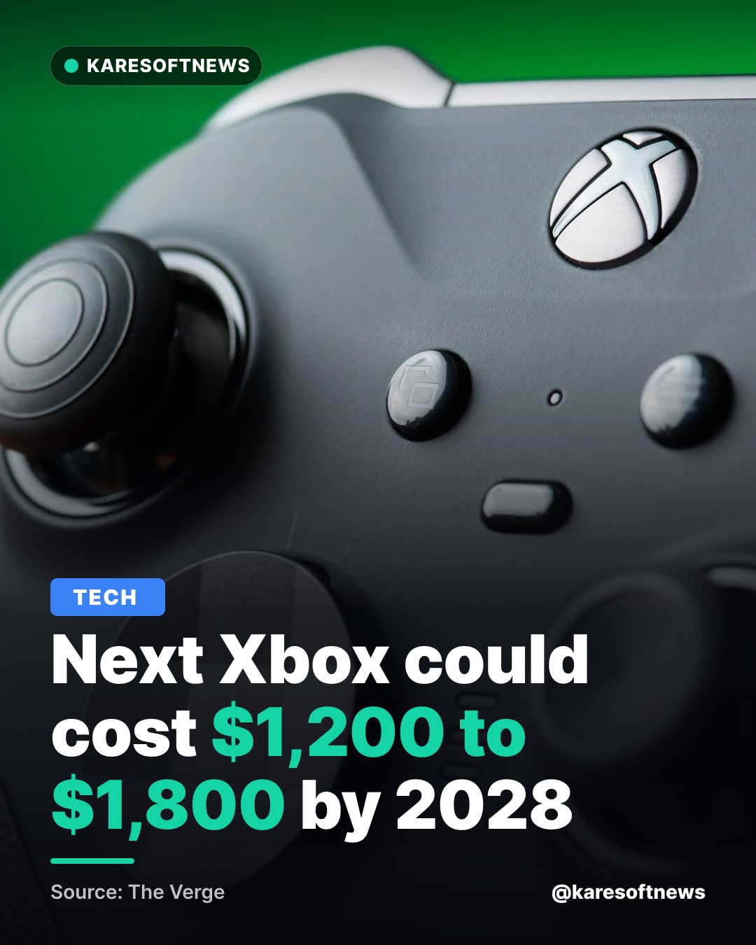 Next Xbox could cost $1,200 to $1,800 by 2028