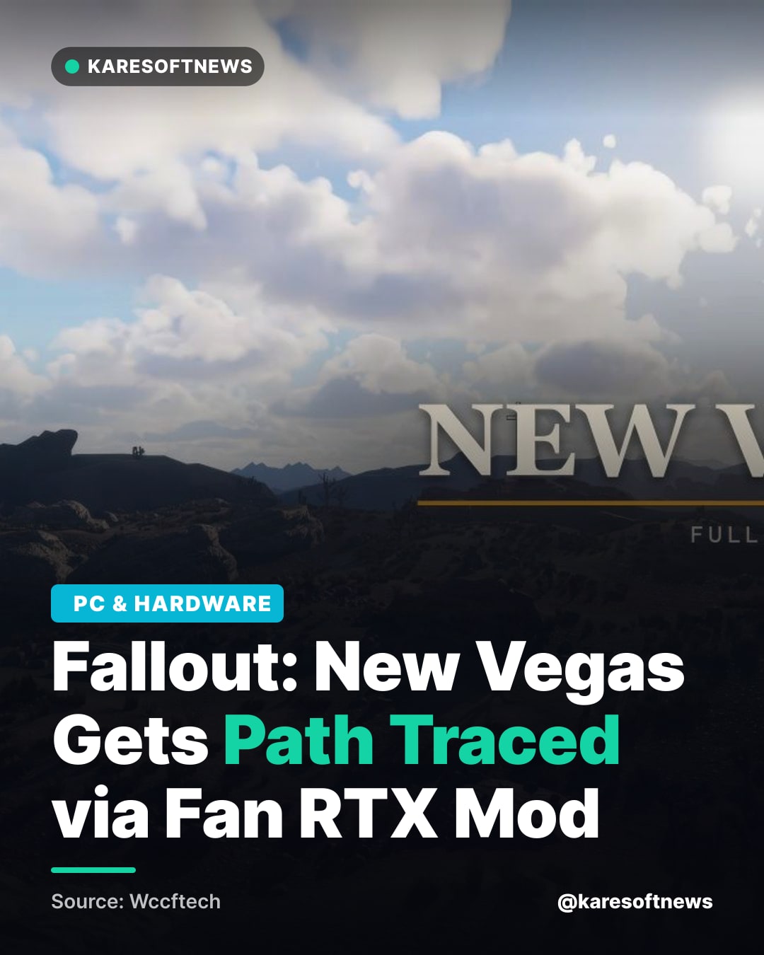 Fallout: New Vegas Gets Path Traced via Fan RTX Mod