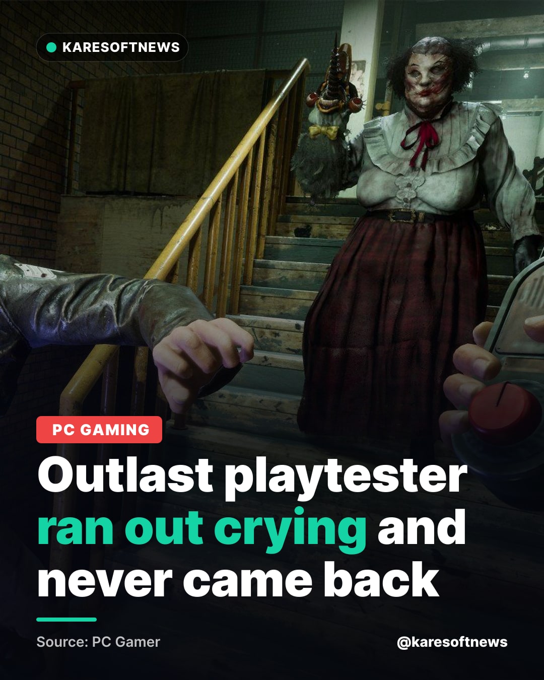Outlast playtester ran out crying and never came back