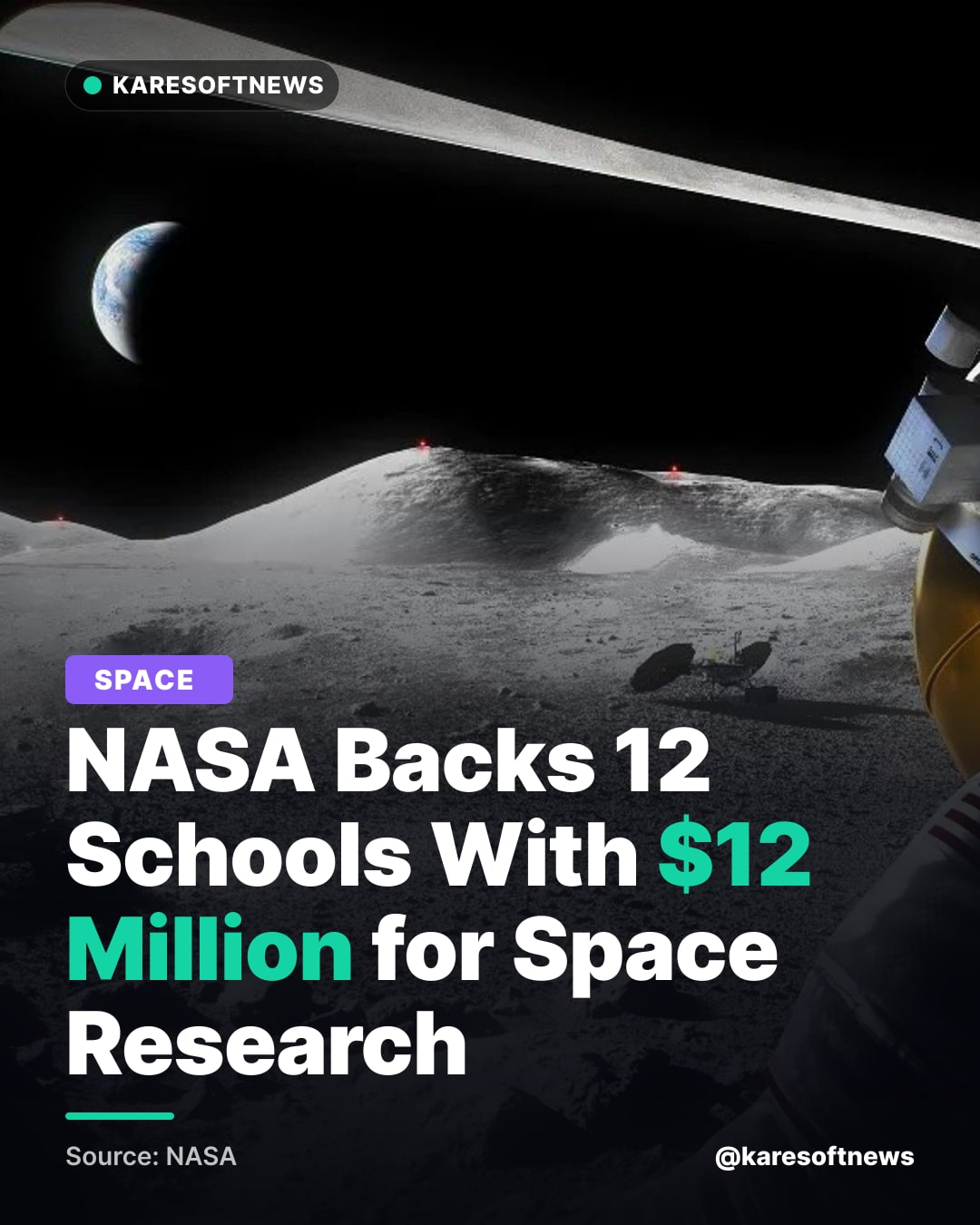 NASA Backs 12 Schools With $12 Million for Space Research