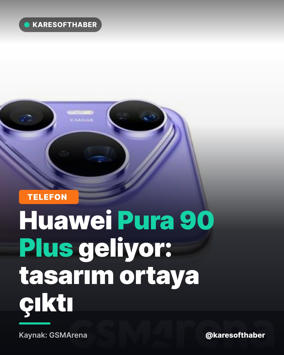 Huawei Pura 90 Plus geliyor: tasarım ortaya çıktı