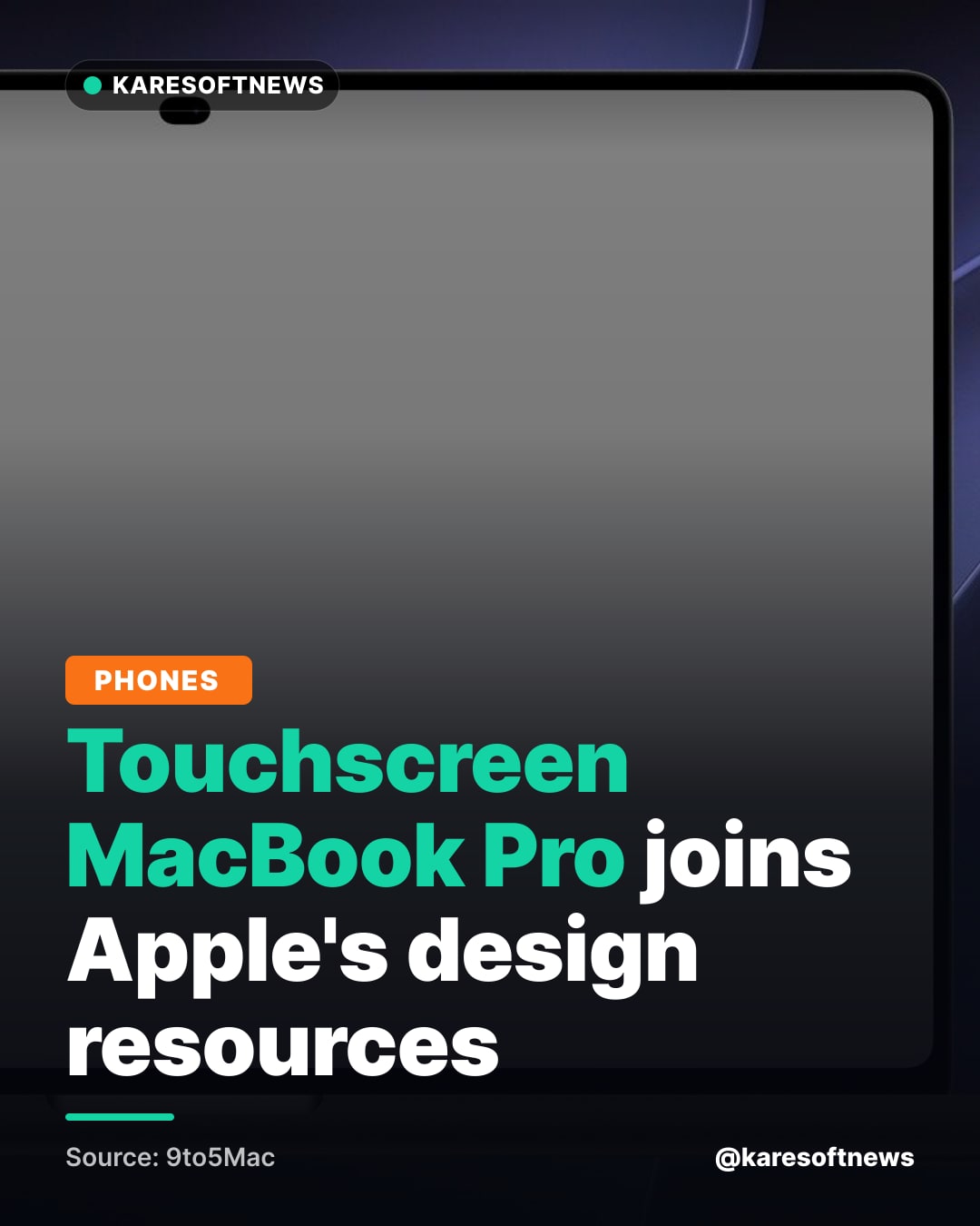 Touchscreen MacBook Pro joins Apple's design resources