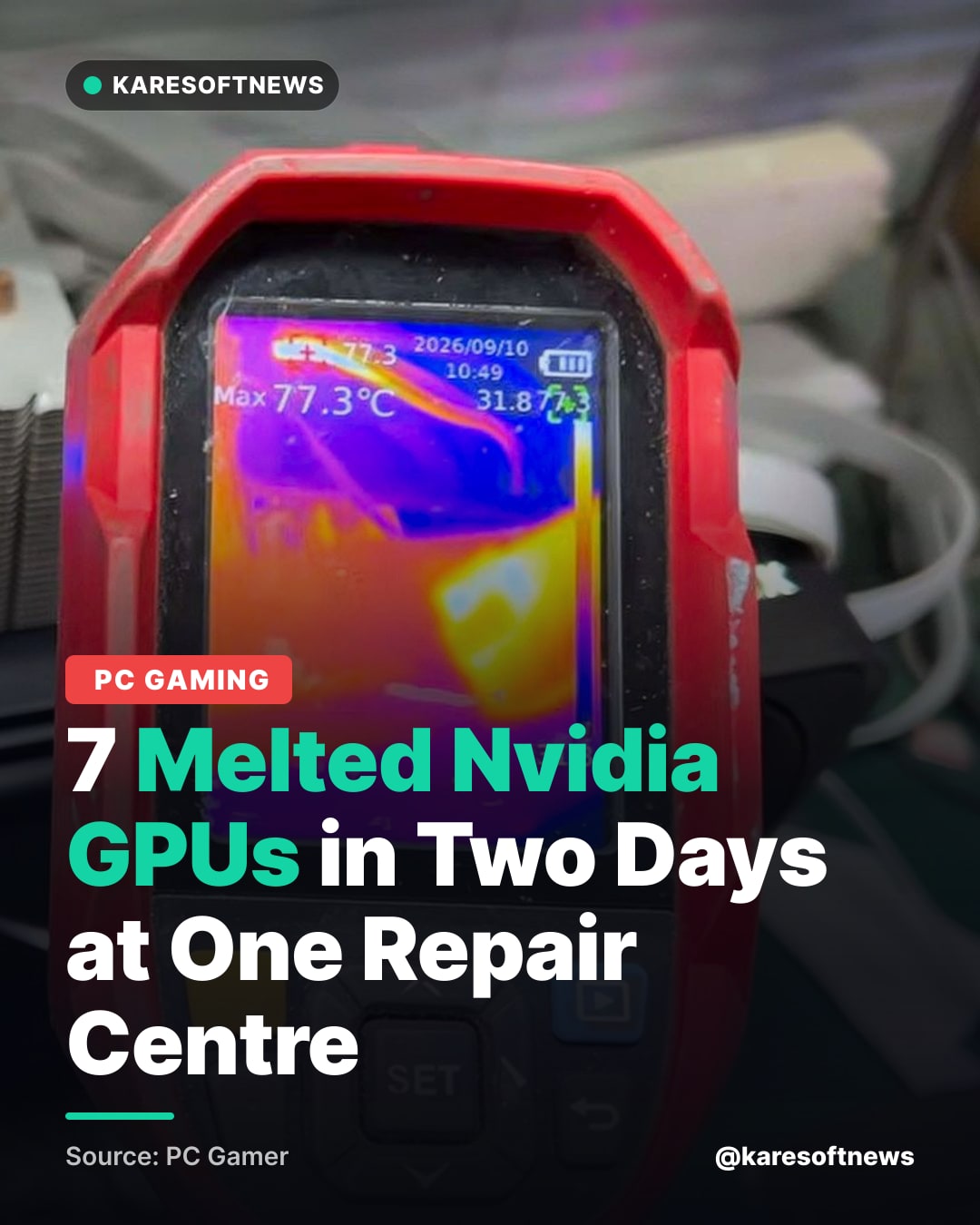 7 Melted Nvidia GPUs in Two Days at One Repair Centre