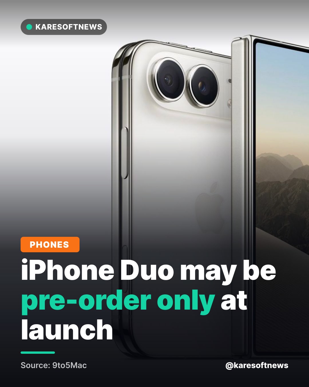 iPhone Duo may be pre-order only at launch