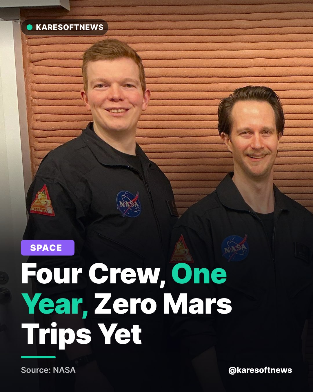 Four Crew, One Year, Zero Mars Trips Yet