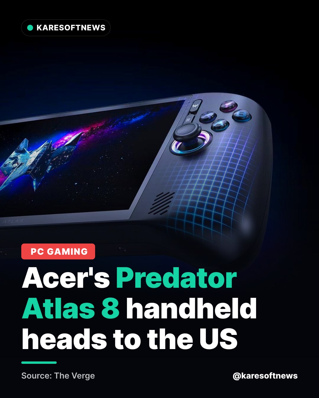Acer's Predator Atlas 8 handheld heads to the US