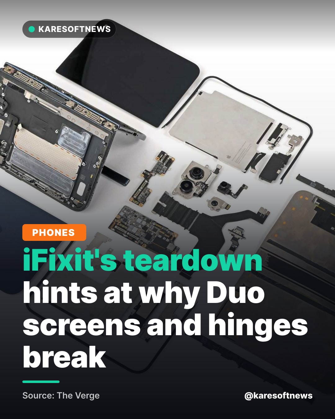 iFixit's teardown hints at why Duo screens and hinges break