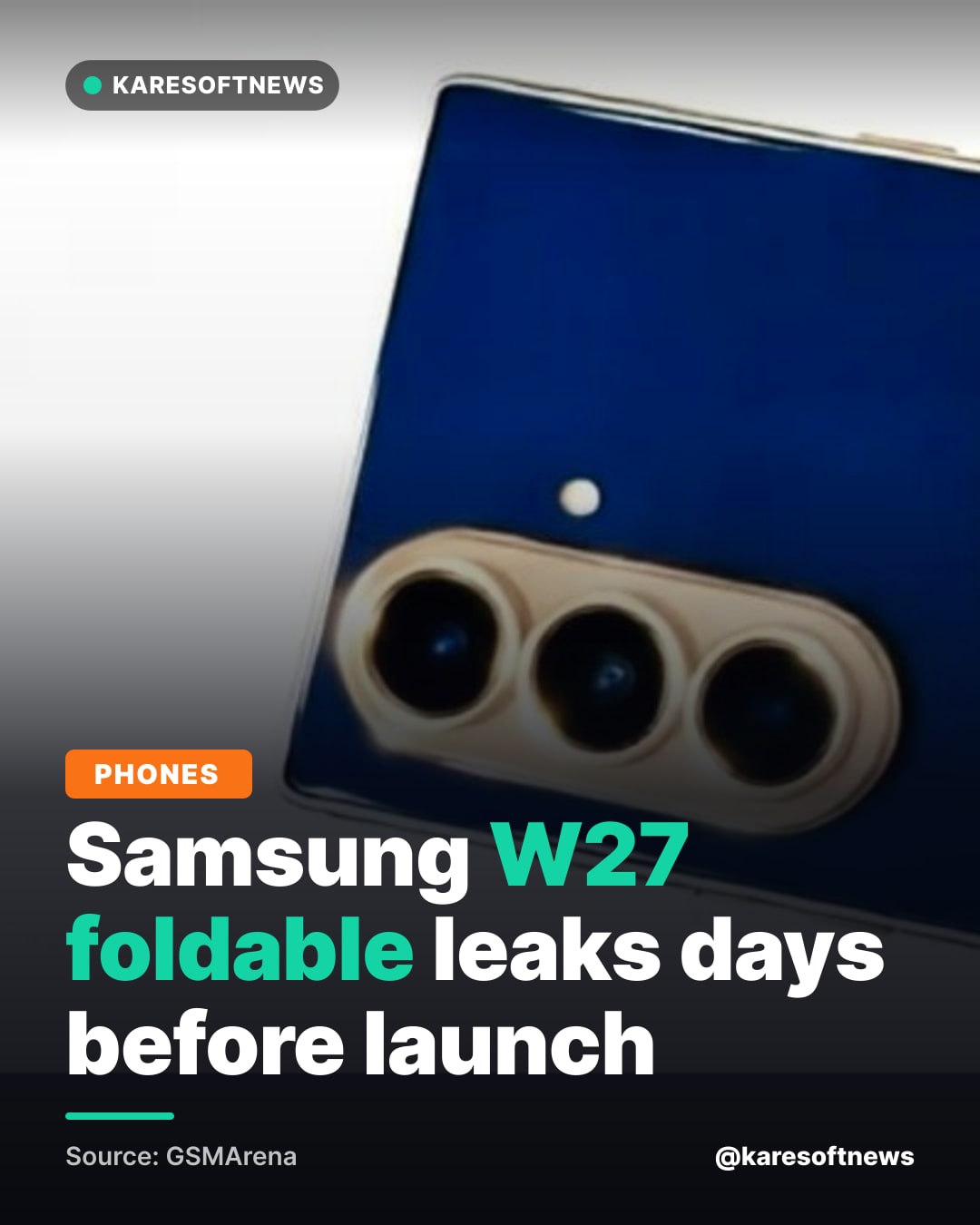 Samsung W27 foldable leaks days before launch