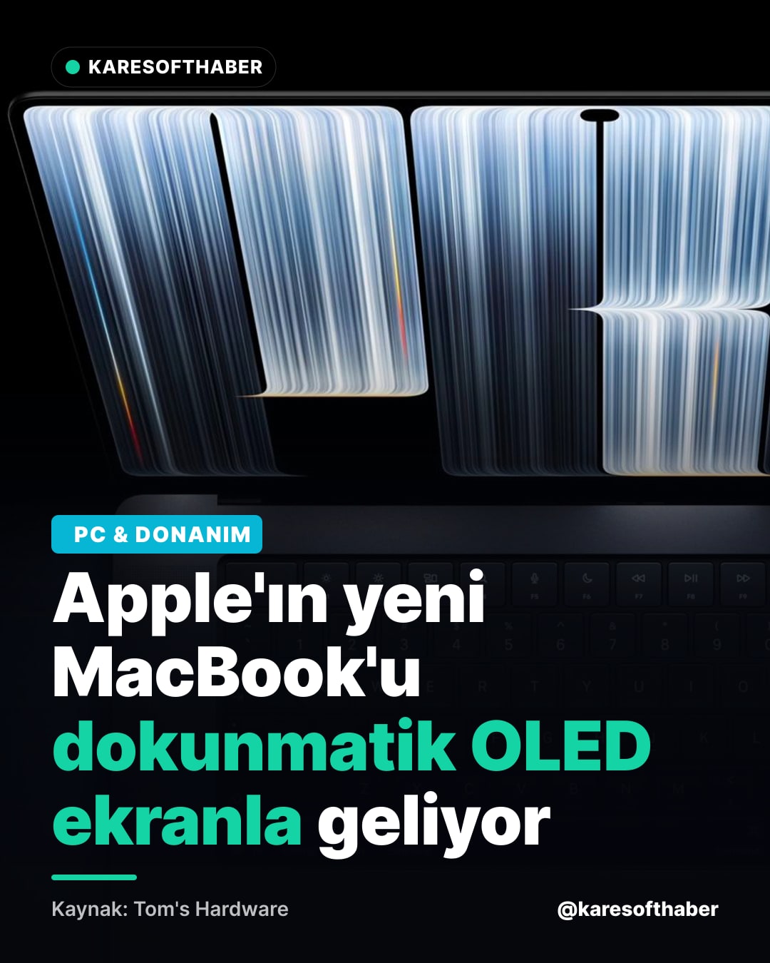 Apple'ın yeni MacBook'u dokunmatik OLED ekranla geliyor