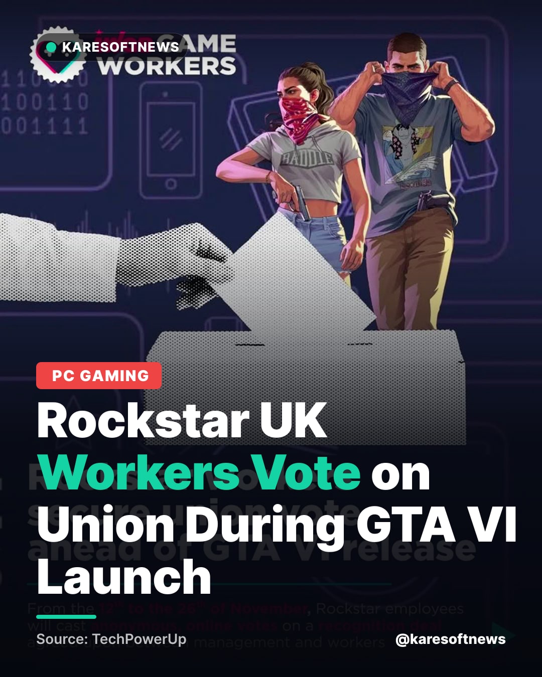 Rockstar UK Workers Vote on Union During GTA VI Launch