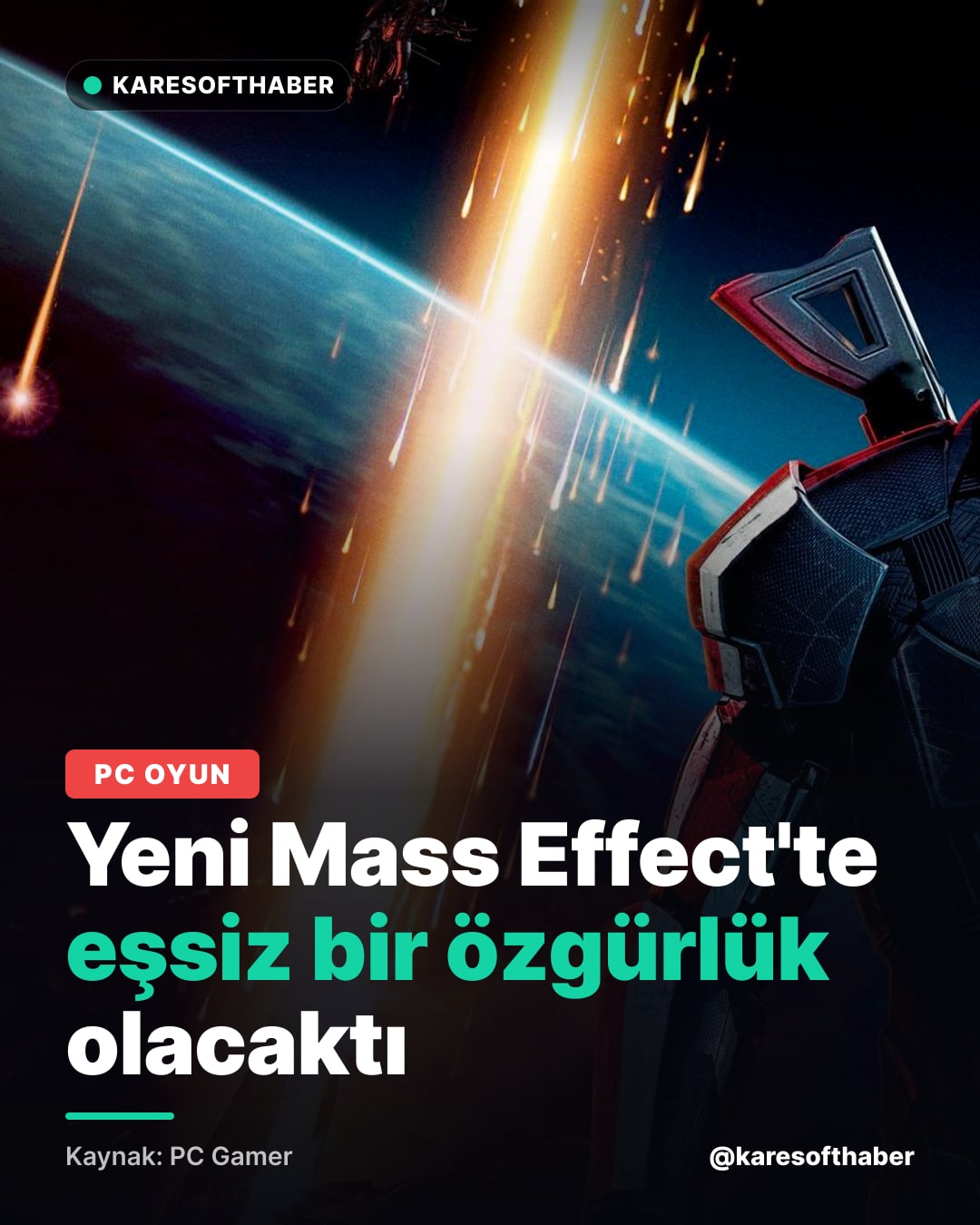 Yeni Mass Effect'te eşsiz bir özgürlük olacaktı