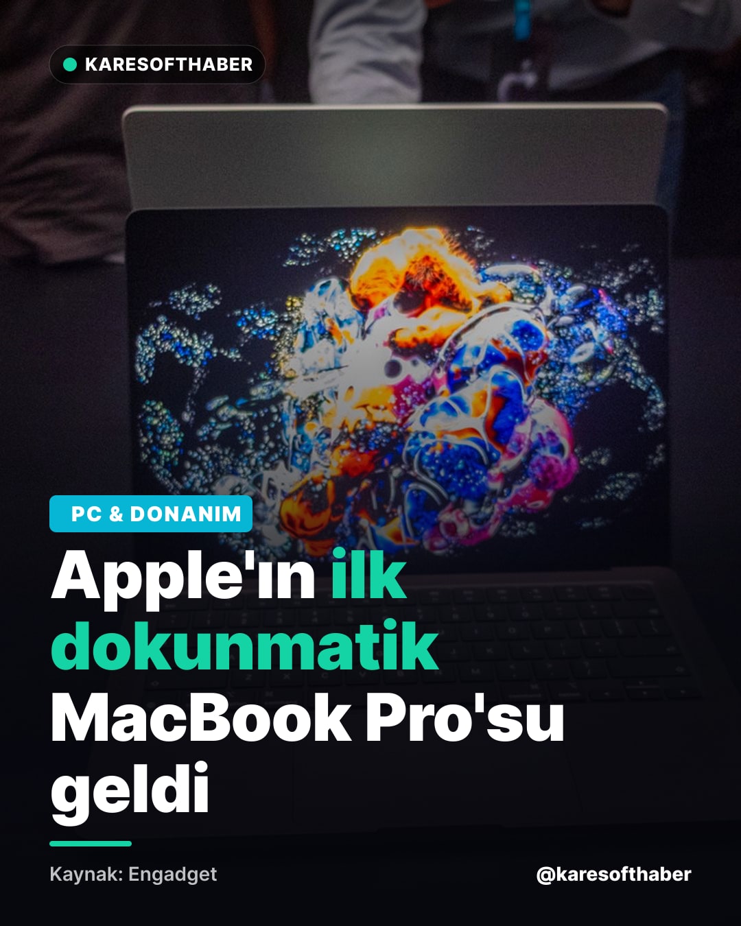 Apple'ın ilk dokunmatik MacBook Pro'su geldi