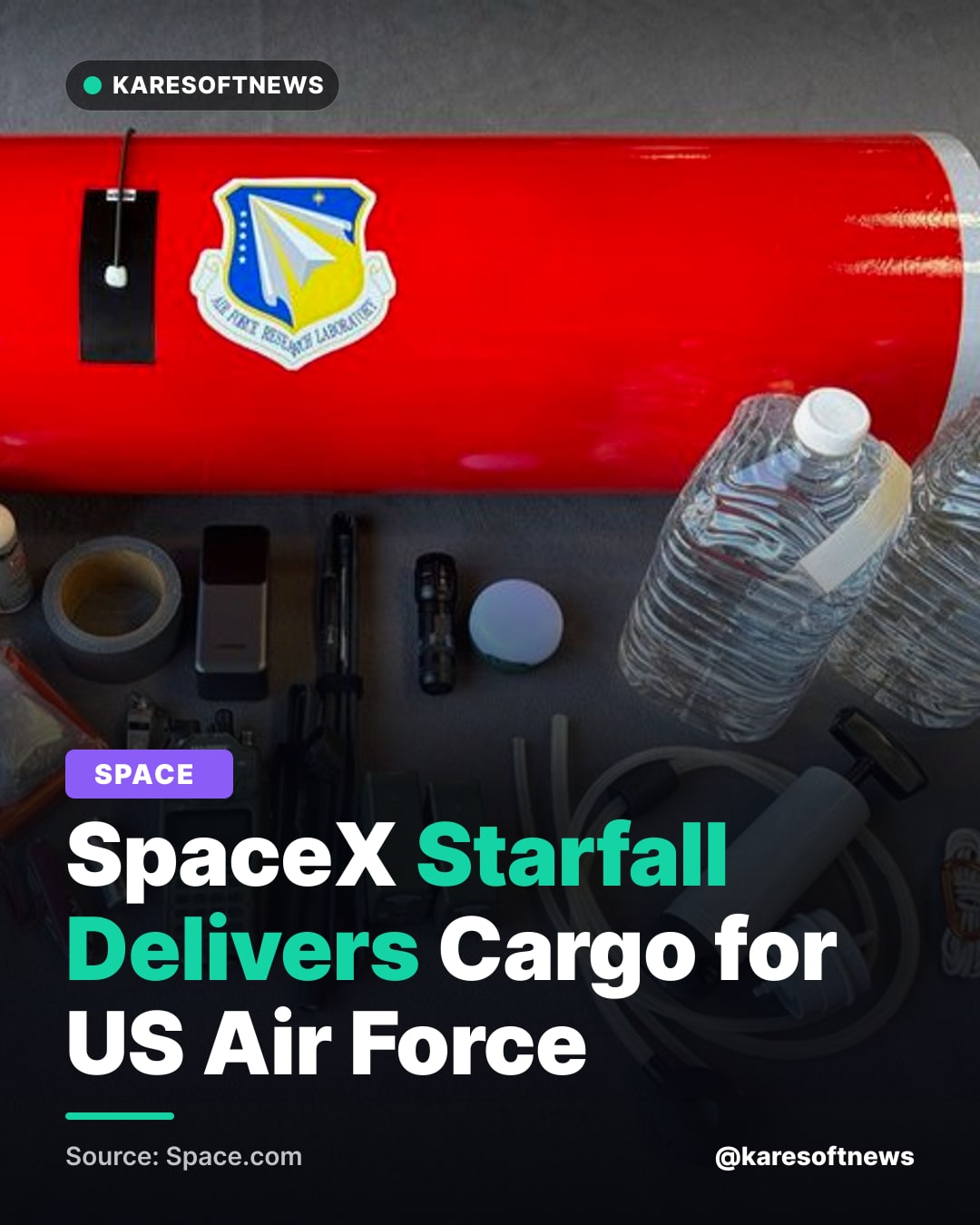 SpaceX Starfall Delivers Cargo for US Air Force