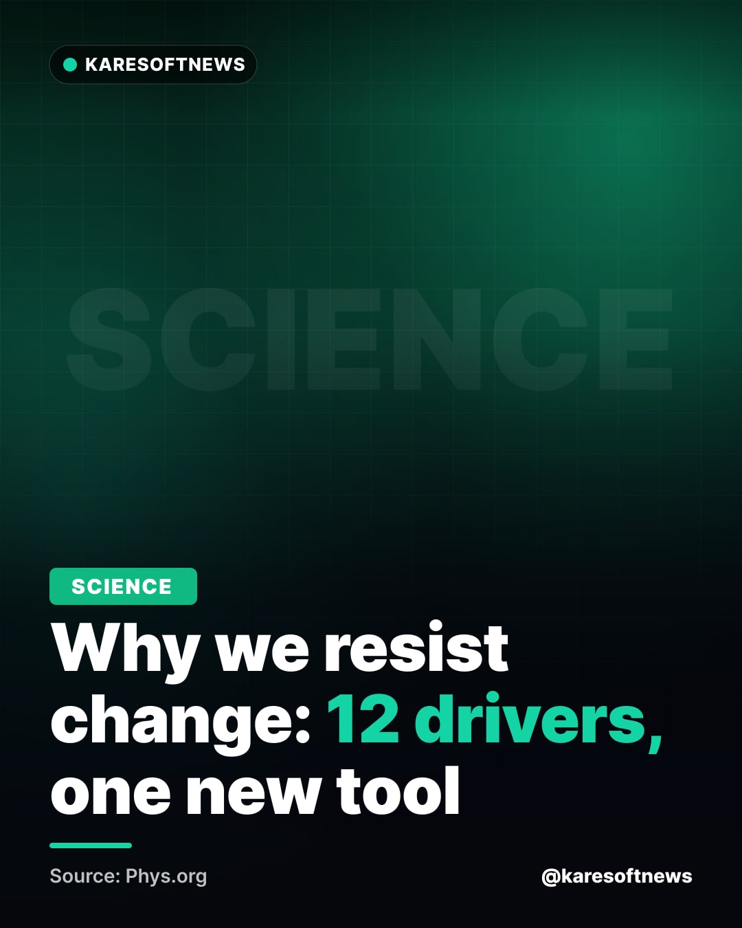 Why we resist change: 12 drivers, one new tool