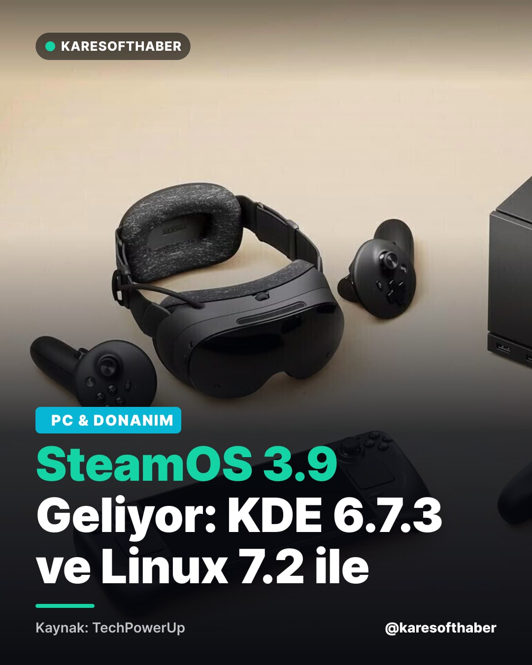 SteamOS 3.9 Geliyor: KDE 6.7.3 ve Linux 7.2 ile