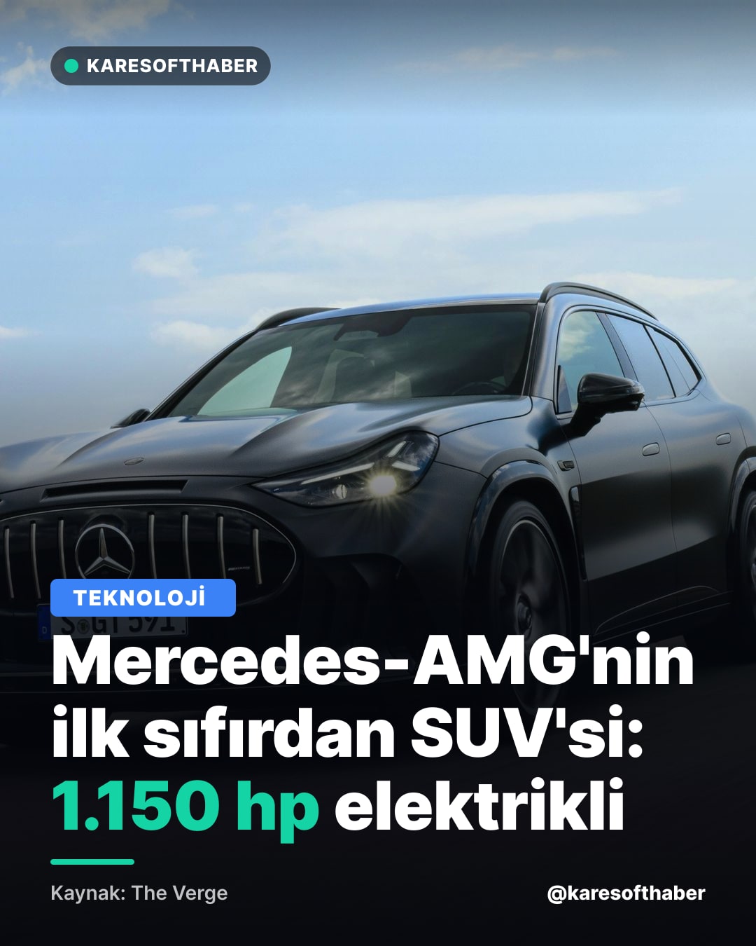 Mercedes-AMG'nin ilk sıfırdan SUV'si: 1.150 hp elektrikli