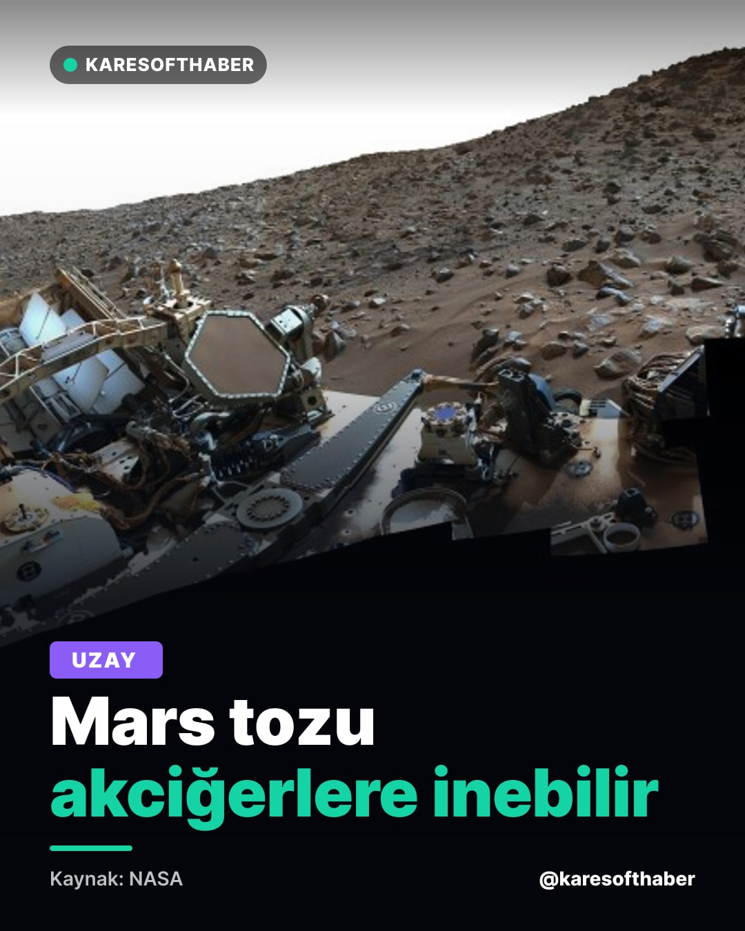 Mars tozu akciğerlere inebilir