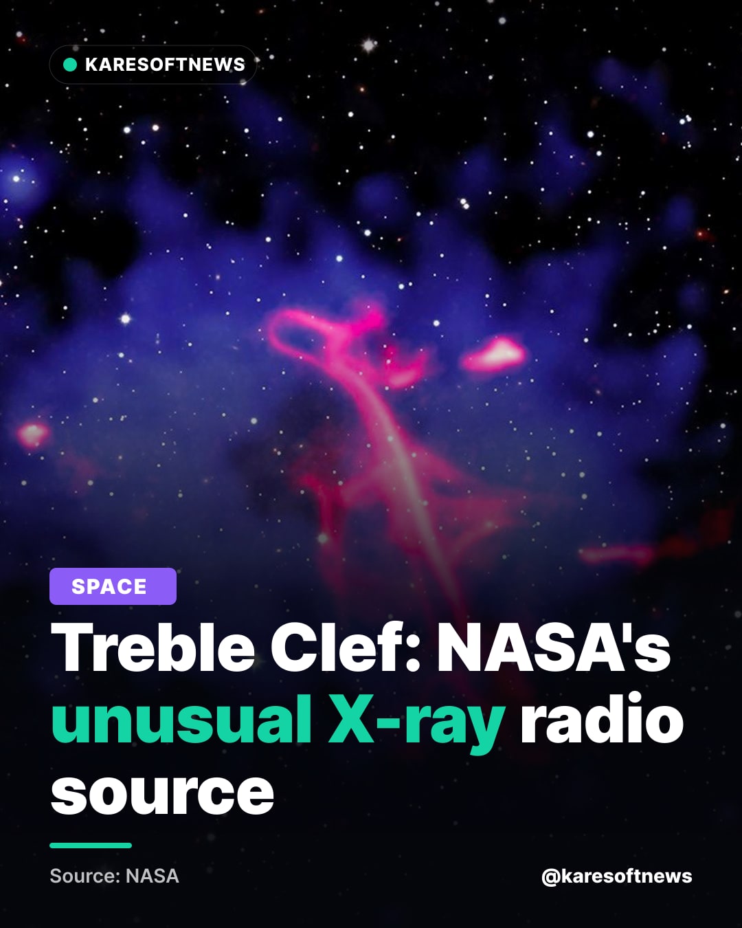 Treble Clef: NASA's unusual X-ray radio source