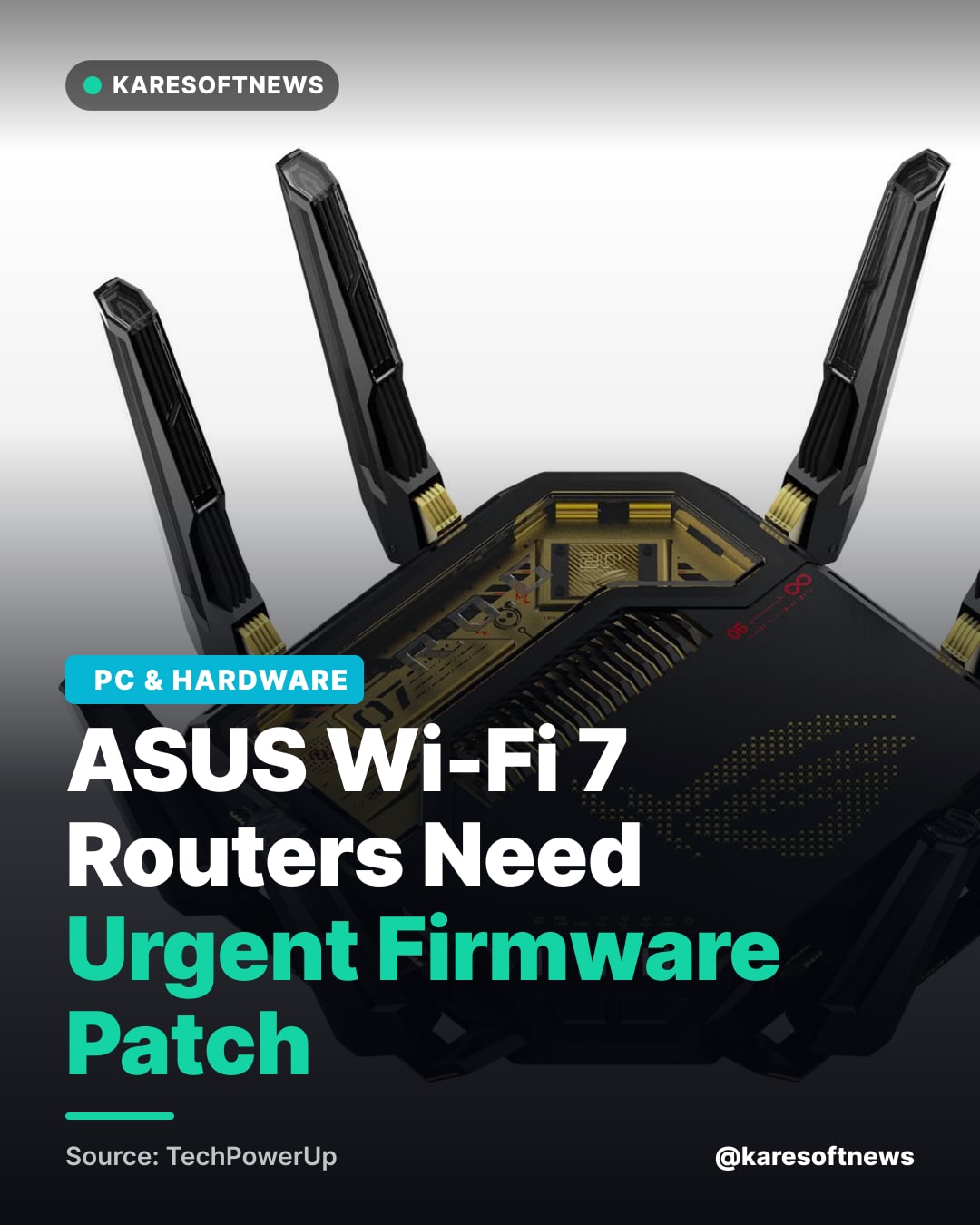 ASUS Wi-Fi 7 Routers Need Urgent Firmware Patch