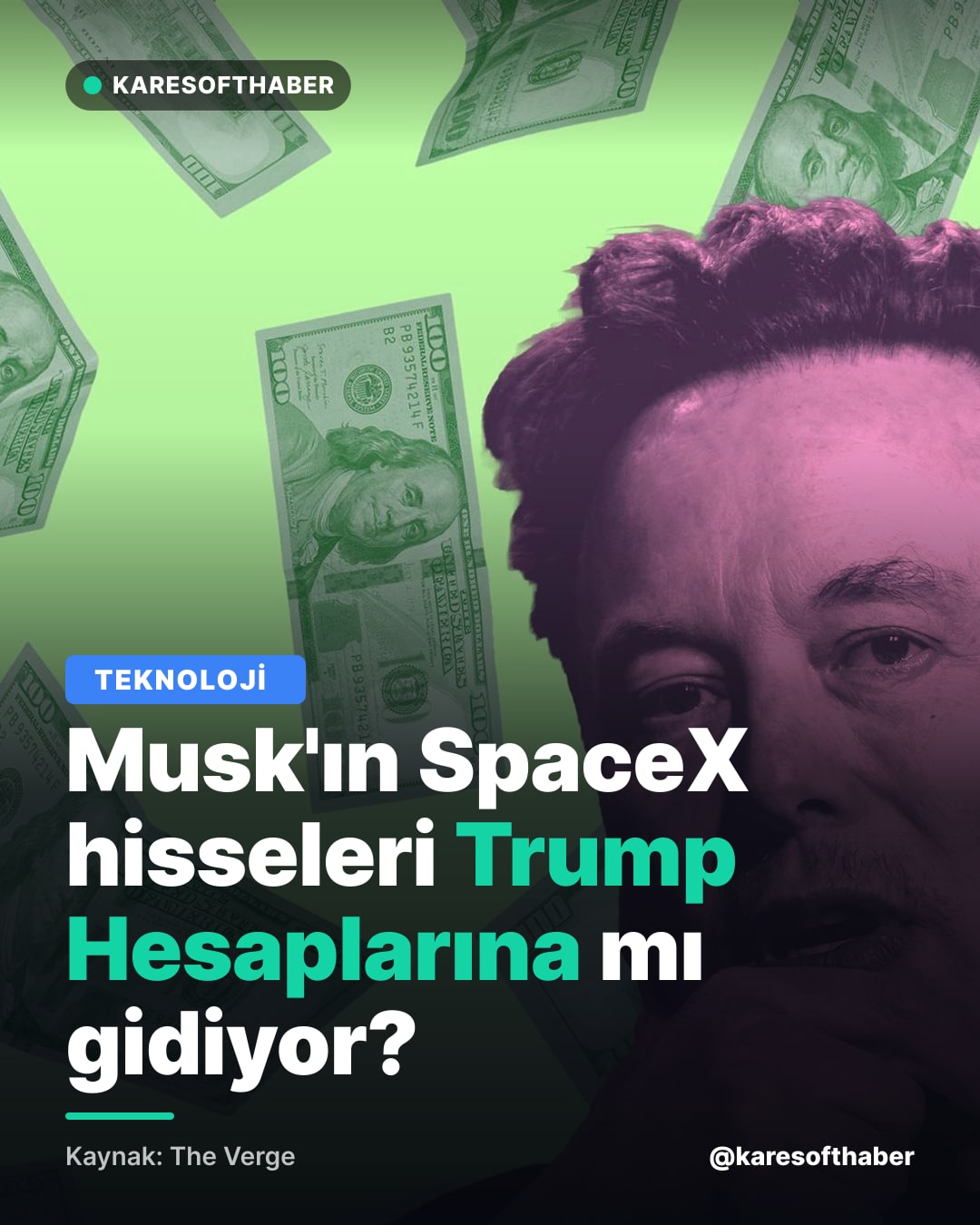 Musk'ın SpaceX hisseleri Trump Hesaplarına mı gidiyor?