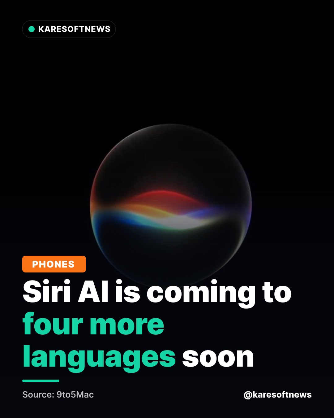 Siri AI is coming to four more languages soon