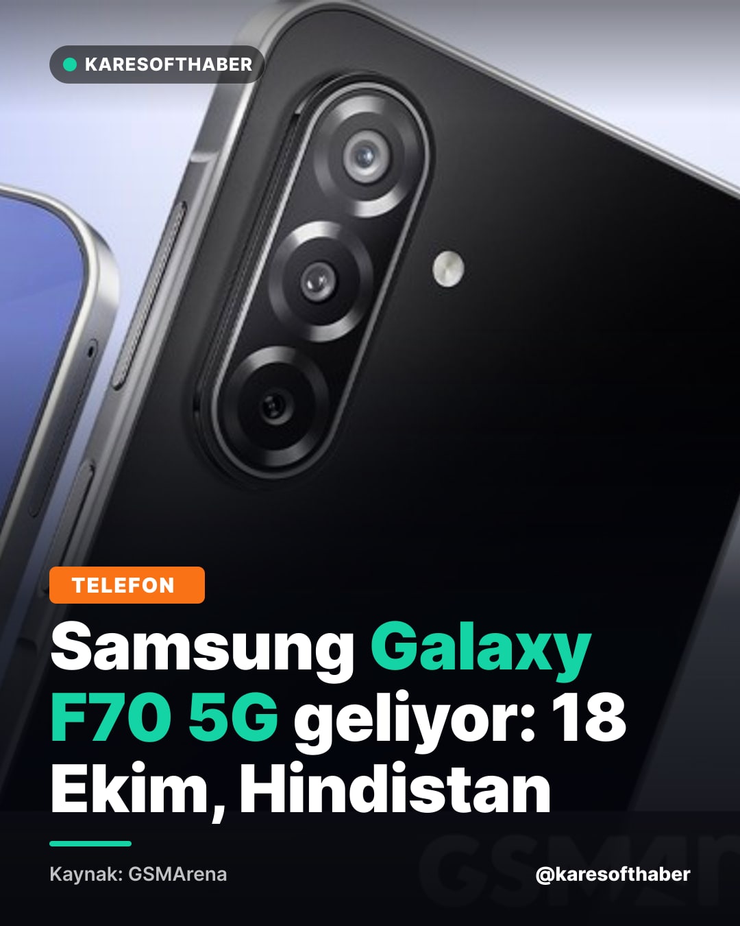 Samsung Galaxy F70 5G geliyor: 18 Ekim, Hindistan
