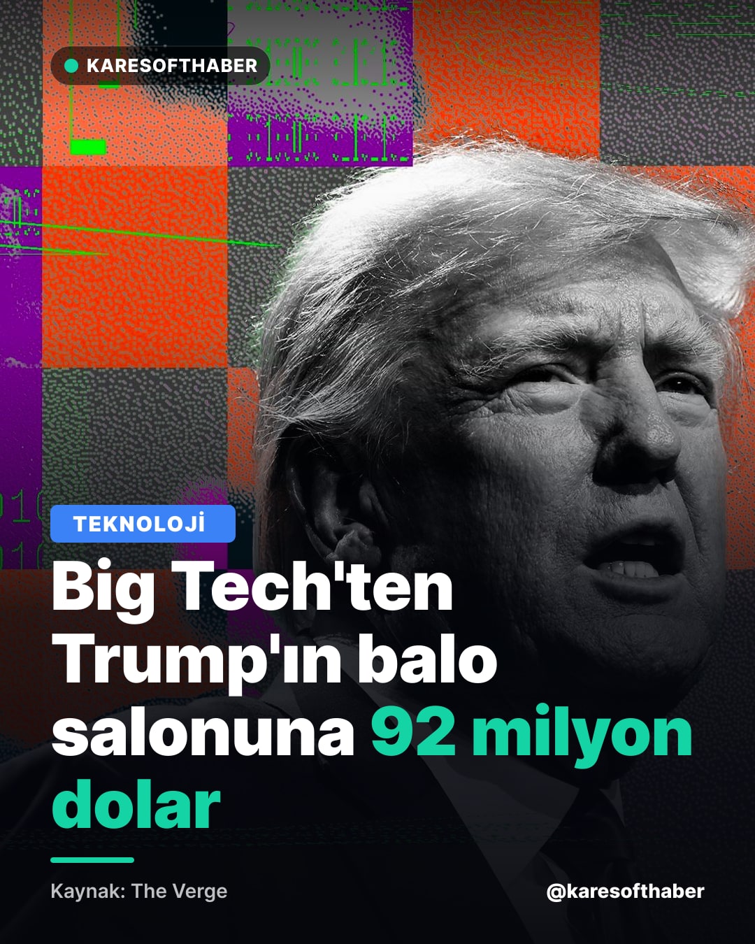 Big Tech'ten Trump'ın balo salonuna 92 milyon dolar