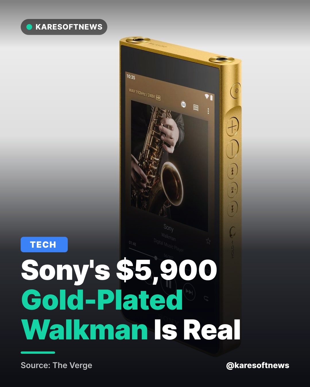 Sony's $5,900 Gold-Plated Walkman Is Real