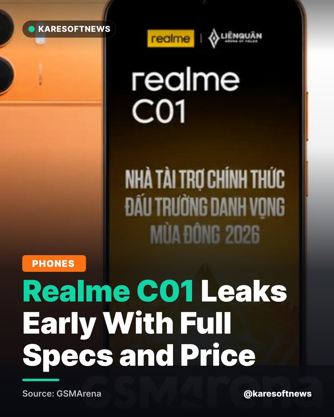 Realme C01 Leaks Early With Full Specs and Price