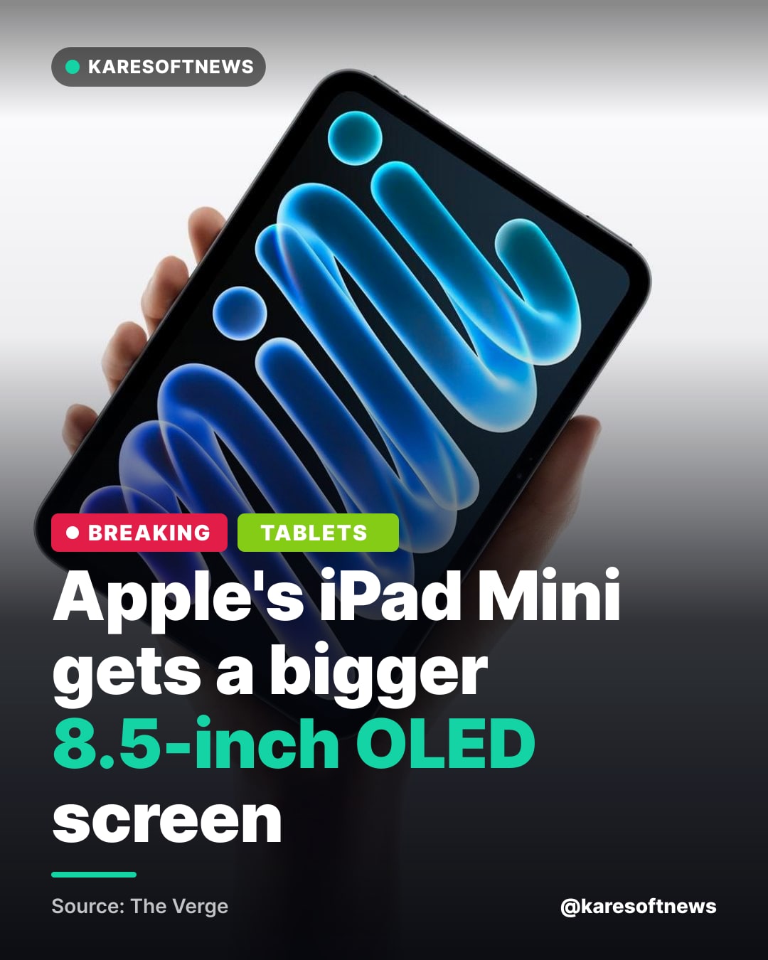 Apple's iPad Mini gets a bigger 8.5-inch OLED screen