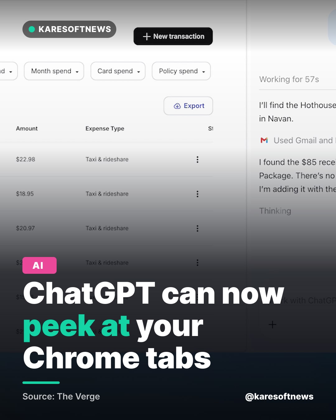 ChatGPT can now peek at your Chrome tabs