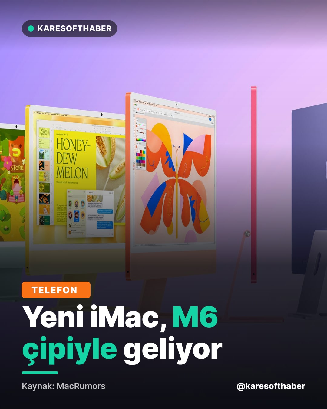 Yeni iMac, M6 çipiyle geliyor