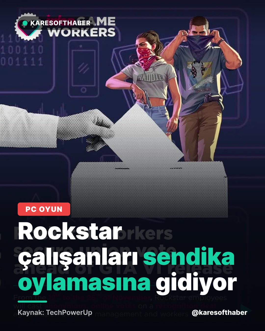 Rockstar çalışanları sendika oylamasına gidiyor