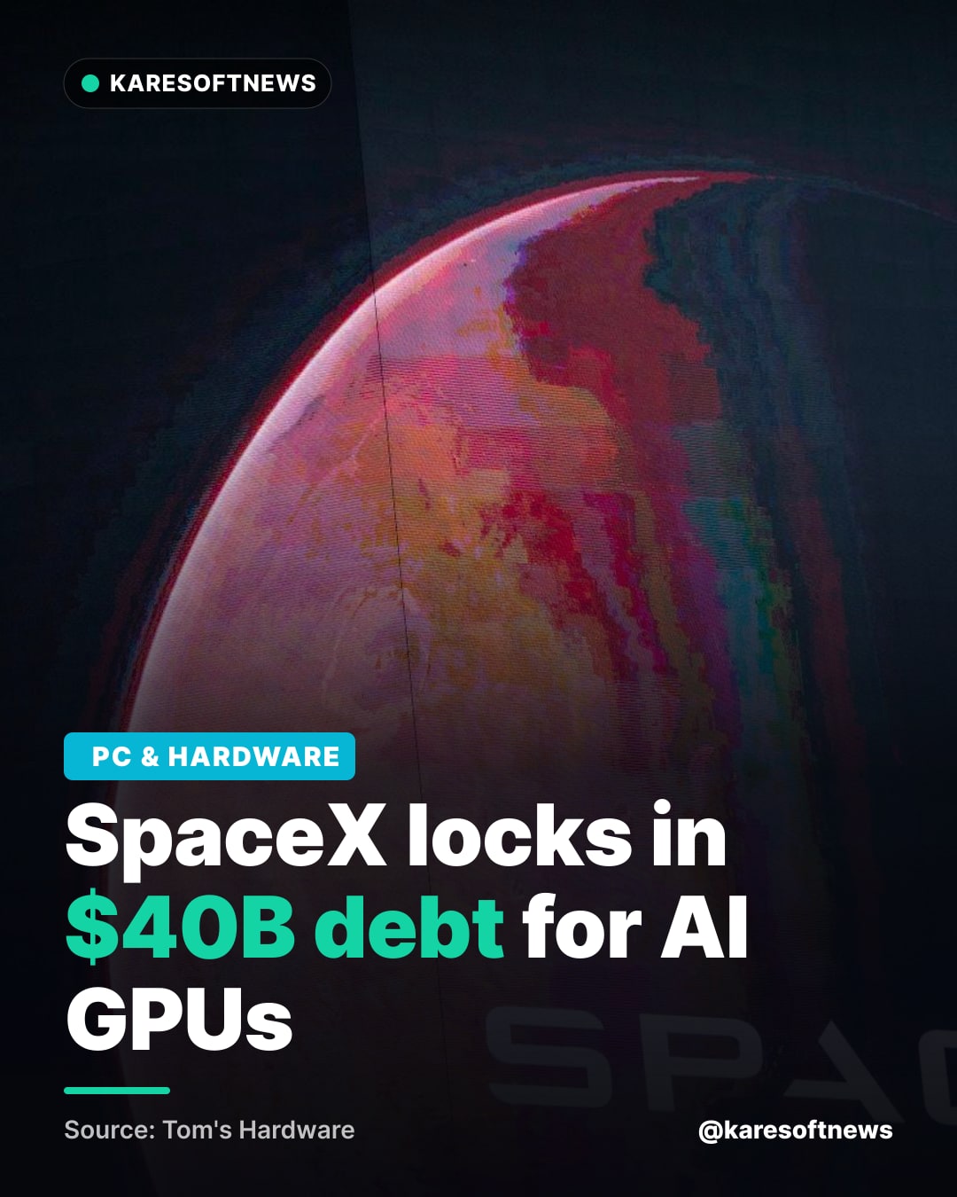 SpaceX locks in $40B debt for AI GPUs