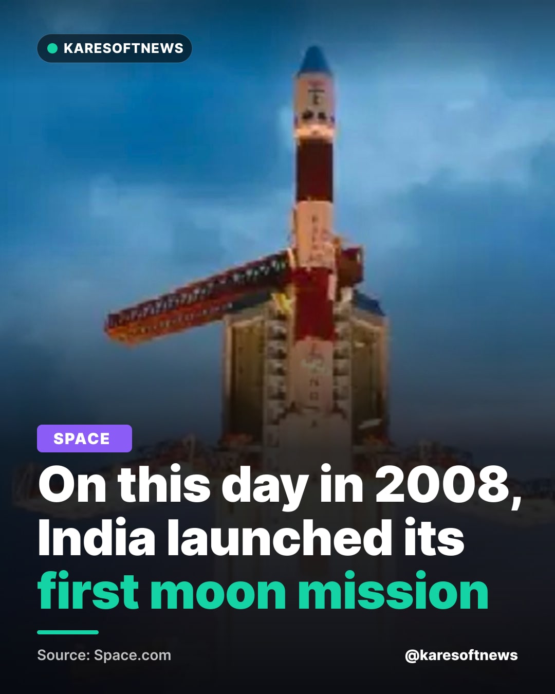 On this day in 2008, India launched its first moon mission