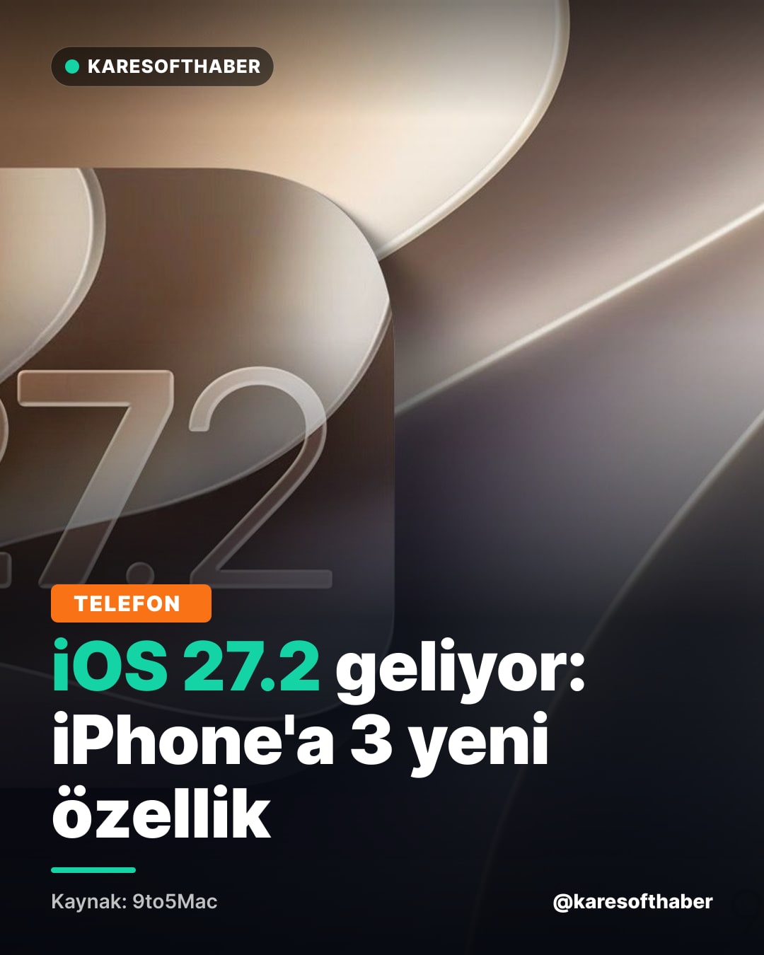 iOS 27.2 geliyor: iPhone'a 3 yeni özellik
