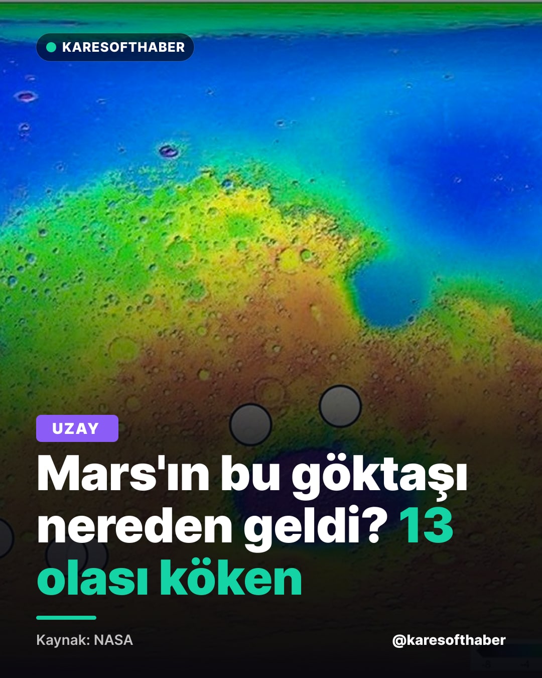 Mars'ın bu göktaşı nereden geldi? 13 olası köken