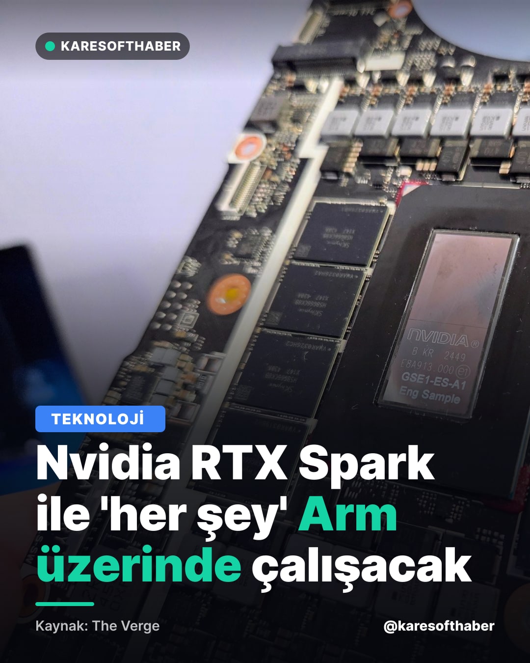 Nvidia RTX Spark ile 'her şey' Arm üzerinde çalışacak