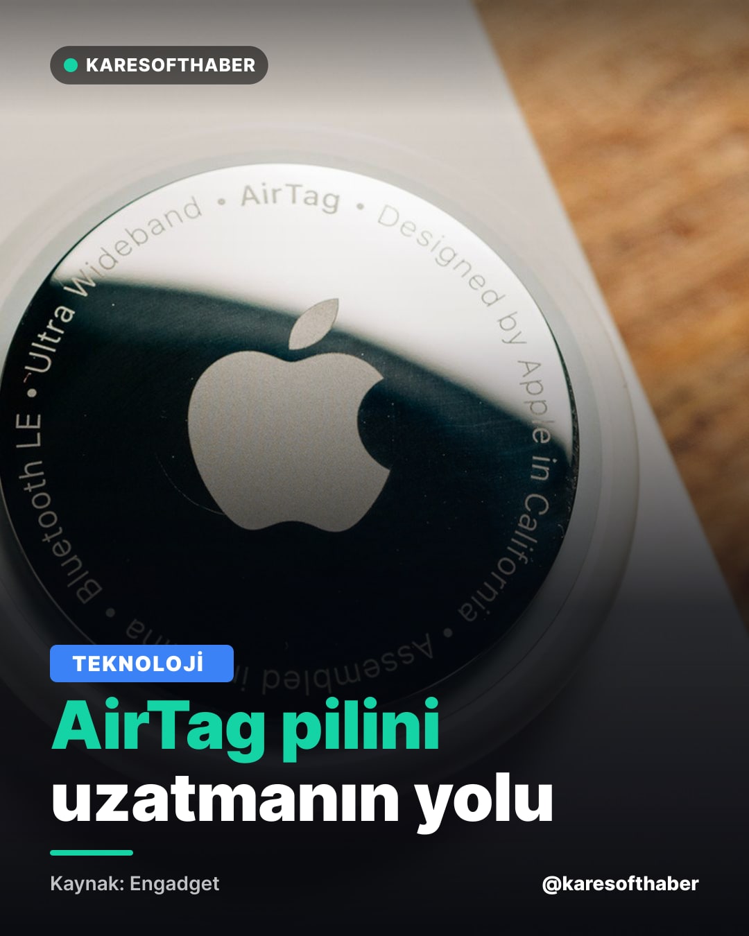 AirTag pilini uzatmanın yolu