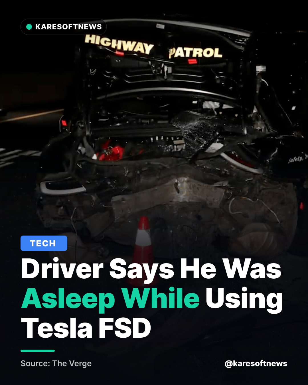 Driver Says He Was Asleep While Using Tesla FSD