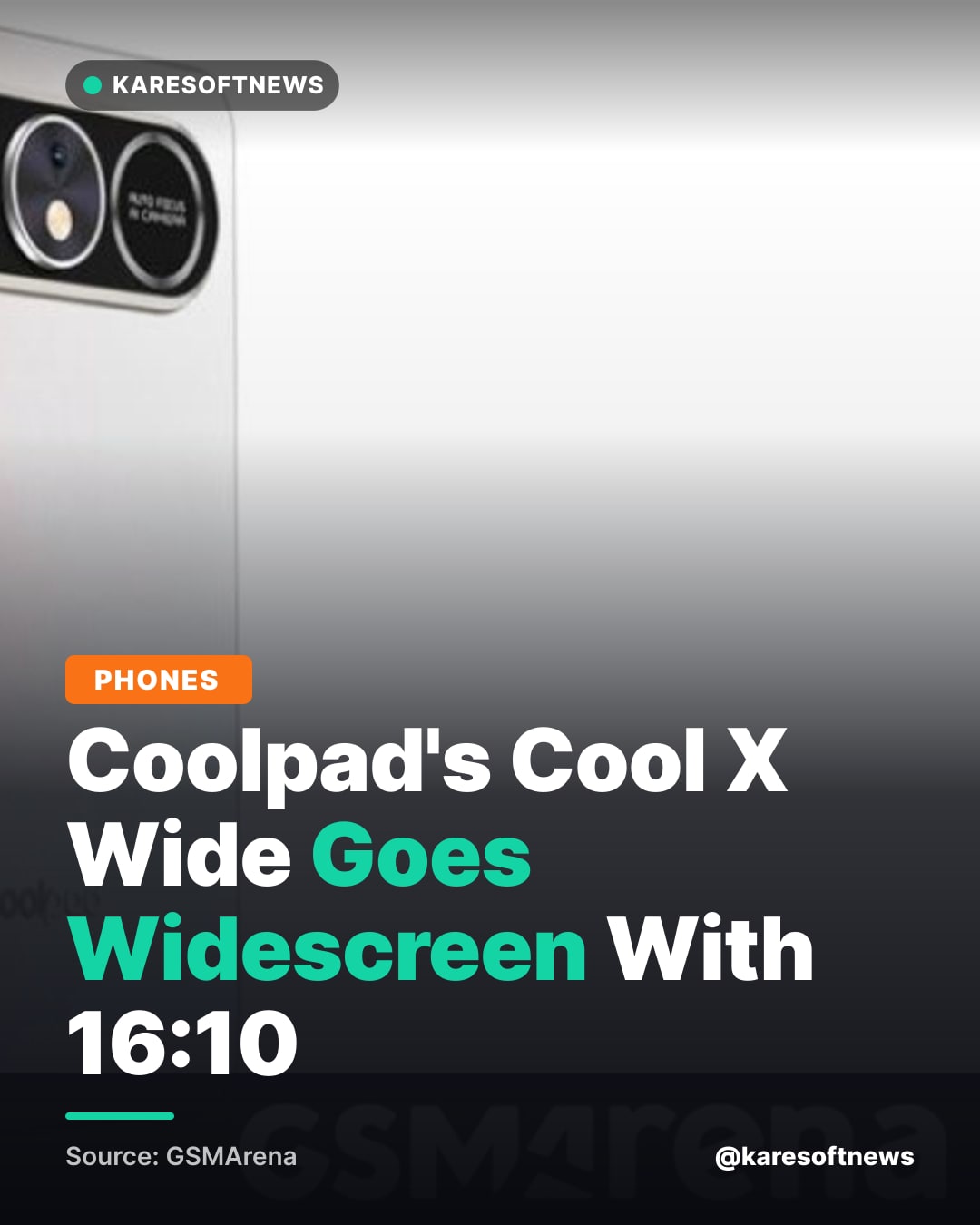 Coolpad's Cool X Wide Goes Widescreen With 16:10