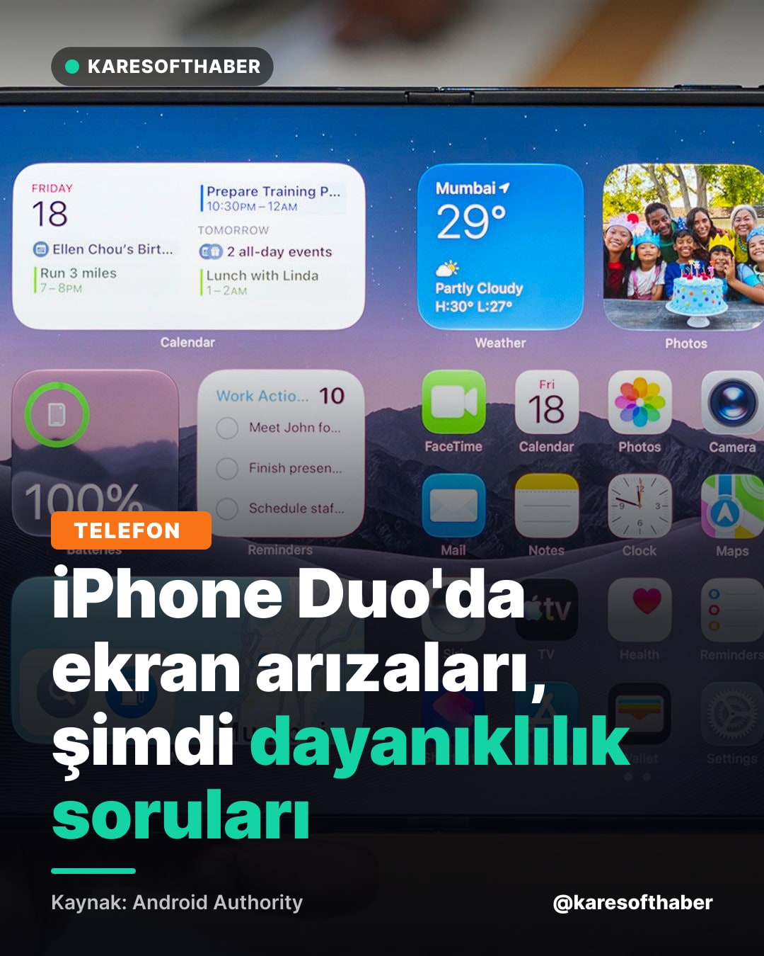 iPhone Duo'da ekran arızaları, şimdi dayanıklılık soruları