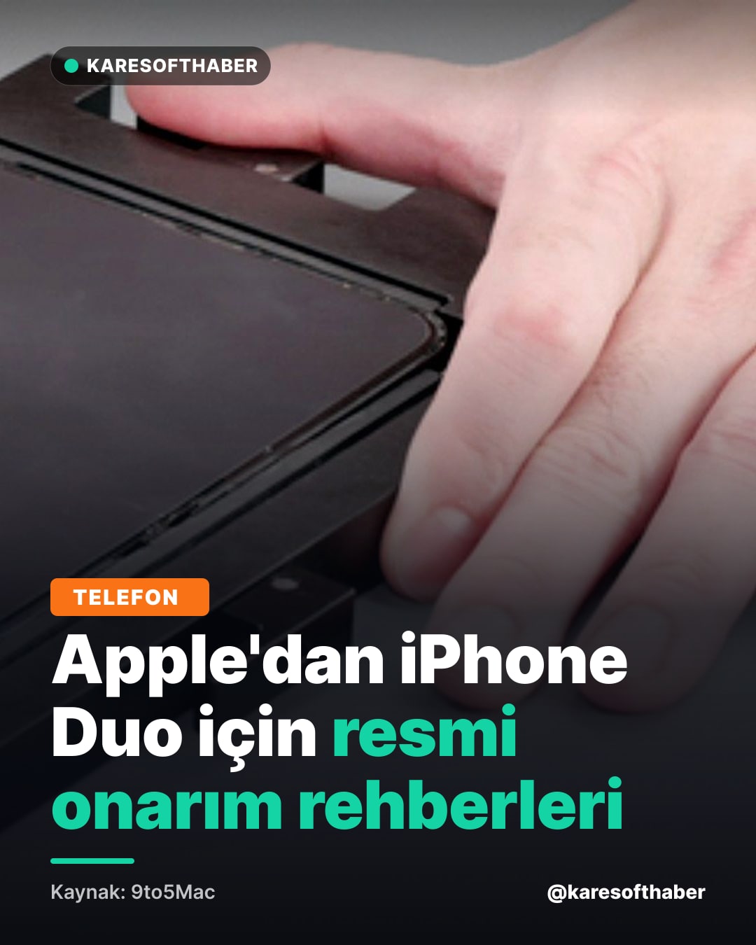 Apple'dan iPhone Duo için resmi onarım rehberleri