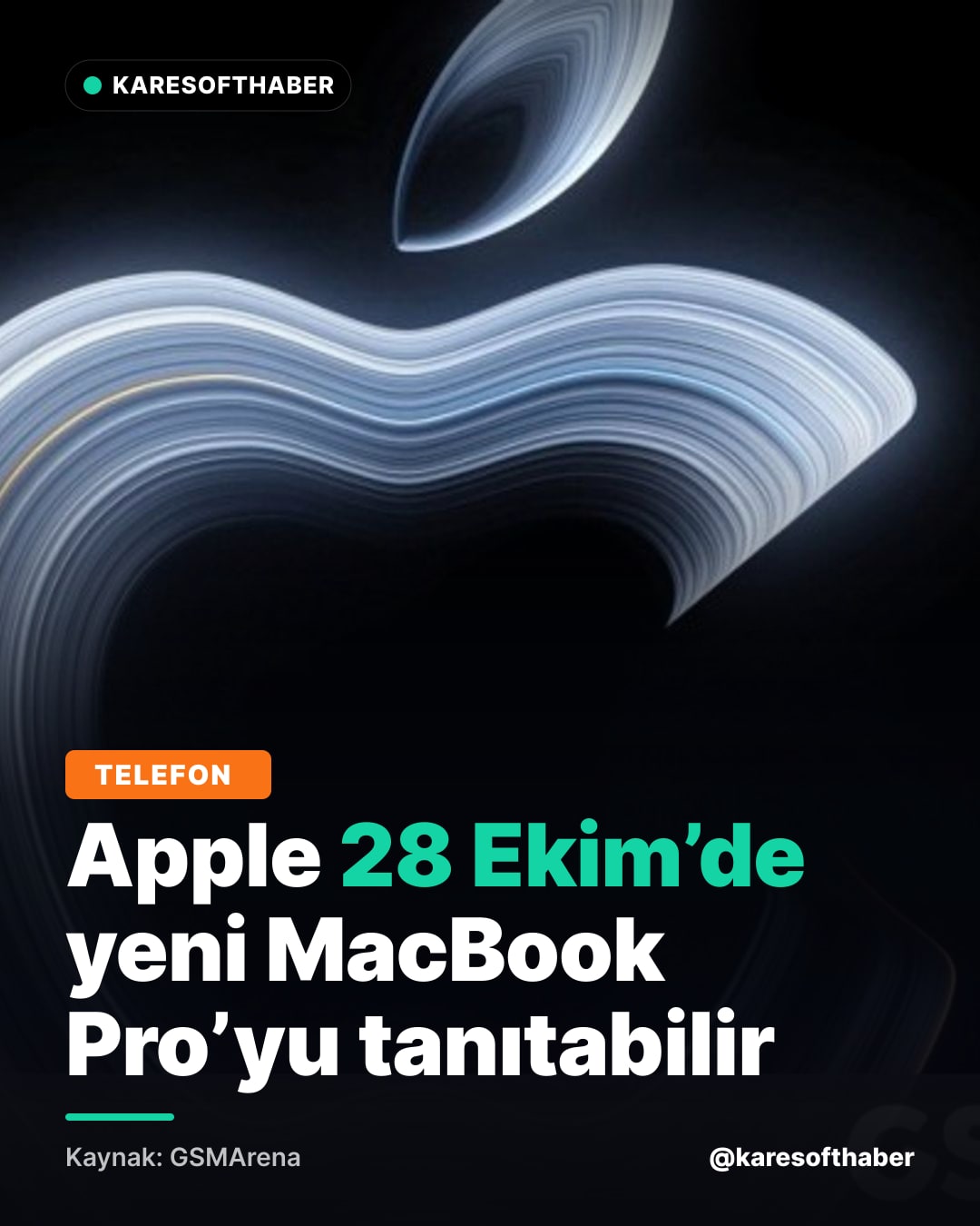 Apple 28 Ekim’de yeni MacBook Pro’yu tanıtabilir