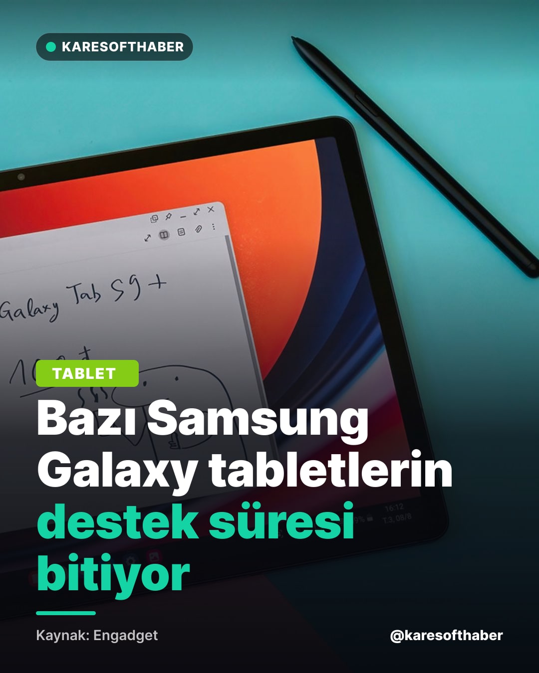 Bazı Samsung Galaxy tabletlerin destek süresi bitiyor