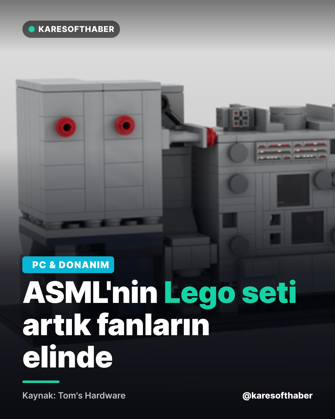 ASML'nin Lego seti artık fanların elinde