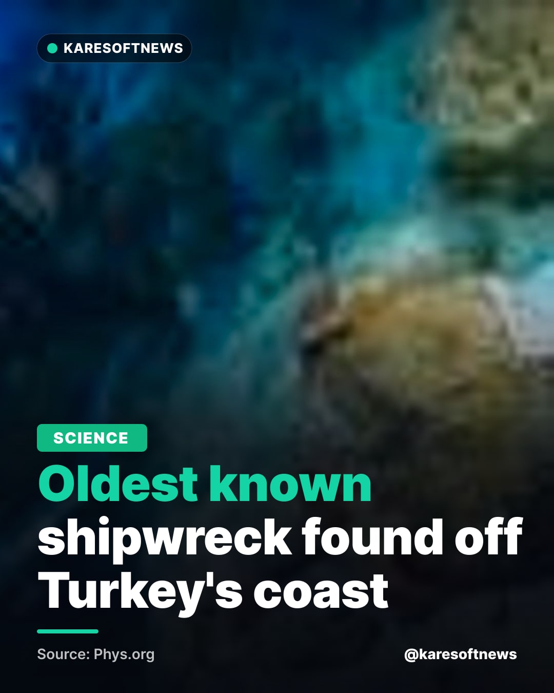 Oldest known shipwreck found off Turkey's coast