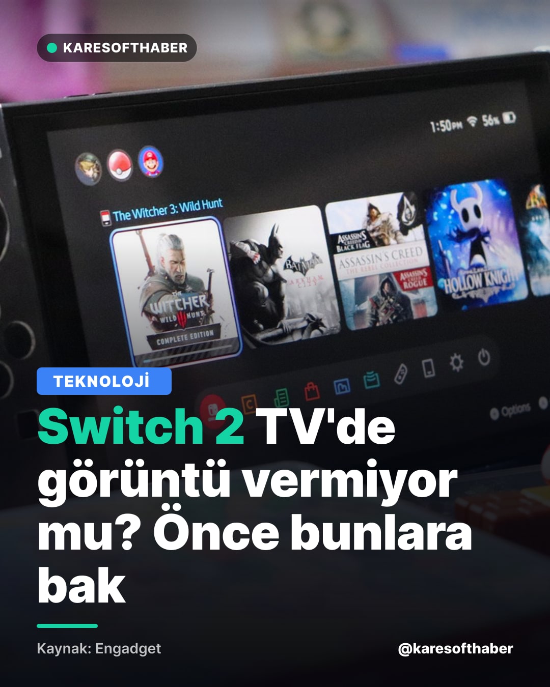 Switch 2 TV'de görüntü vermiyor mu? Önce bunlara bak