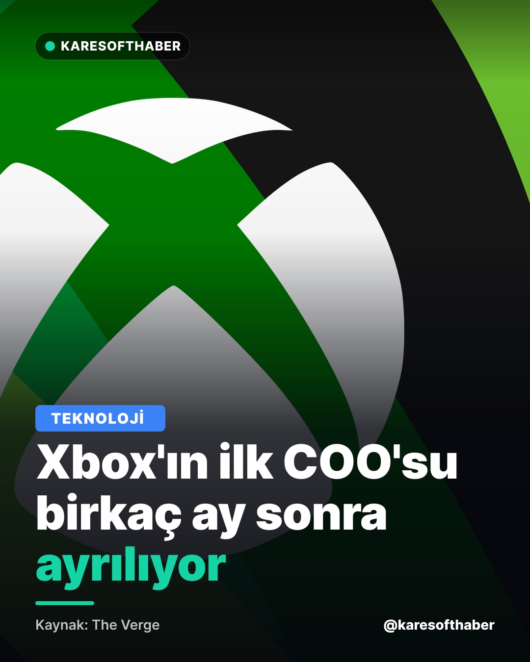 Xbox'ın ilk COO'su birkaç ay sonra ayrılıyor